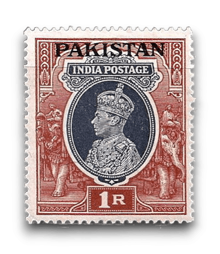 King George VI Definitives Indian Stamps Overprinted