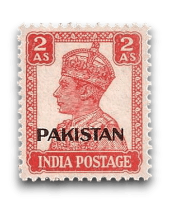 King George VI Definitives Indian Stamps Overprinted